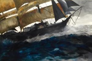 Clipper Acrylic on master's canvas