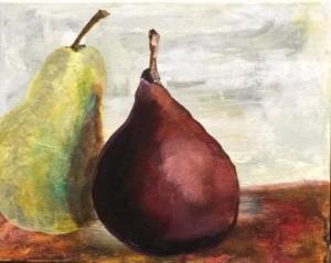Two Pears Acrylic