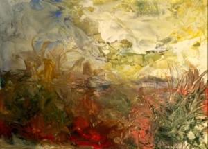 Encaustic landscape