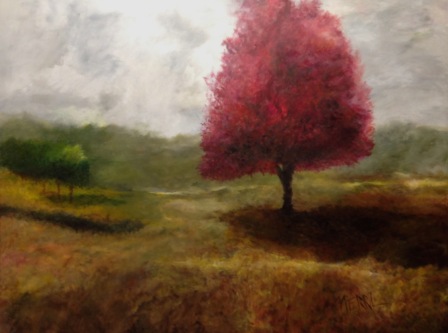 Landscape wit Maple Tree